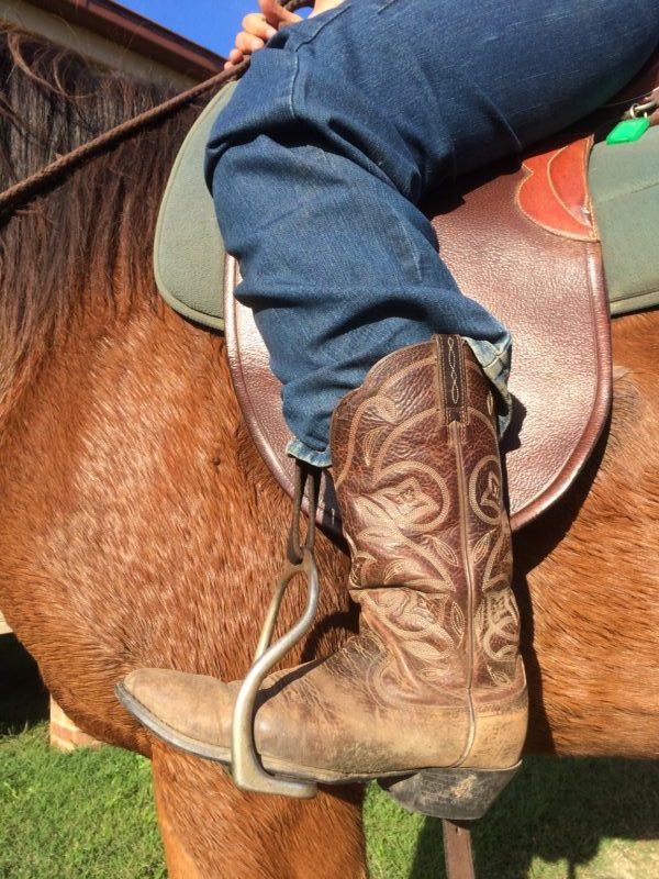 horse riding boots with spurs